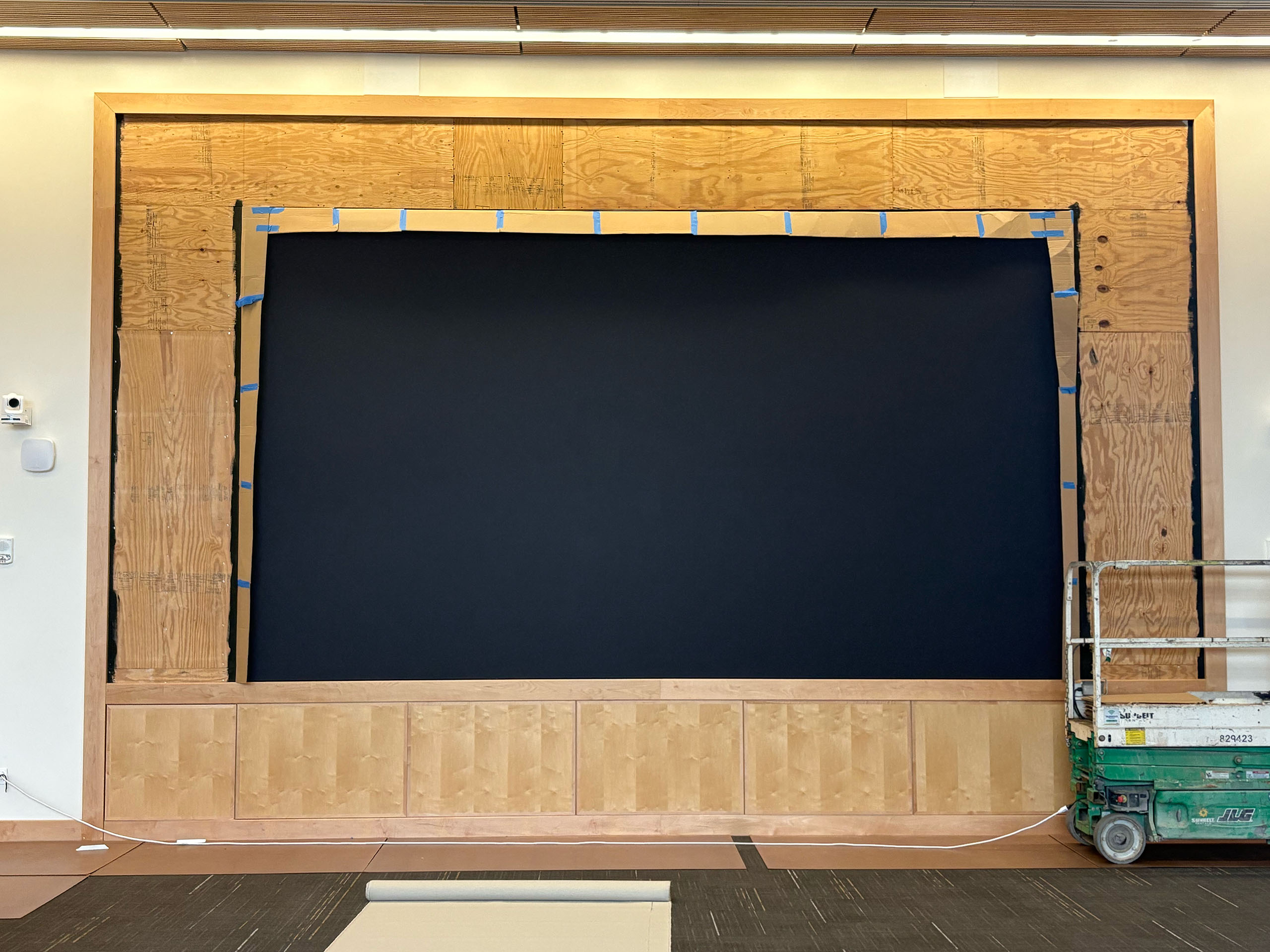 Virginia Commonwealth University James Branch Cabell Hall Media Wall Before Installation