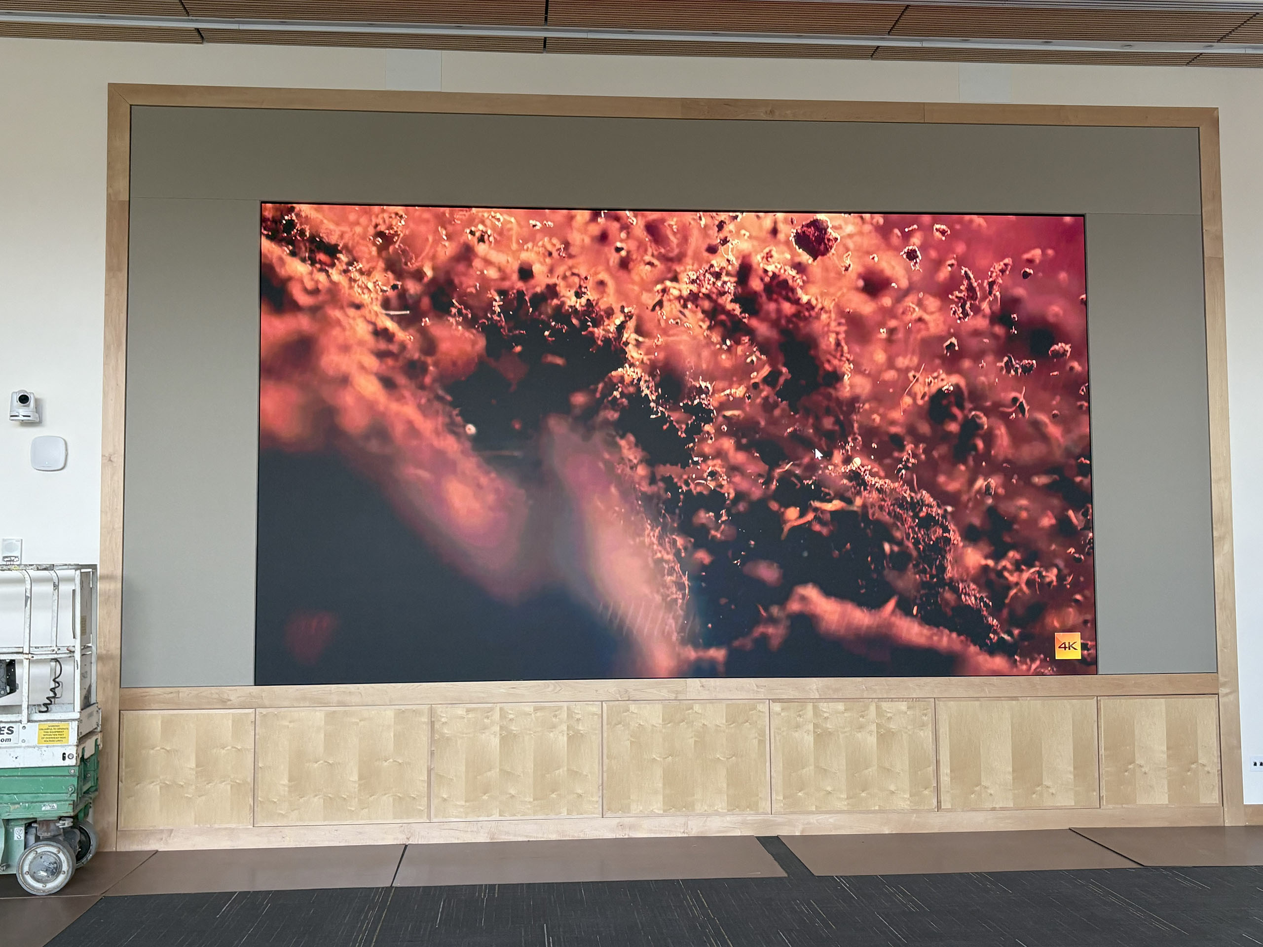 Virginia Commonwealth University James Branch Cabell Hall Media Wall After Installation